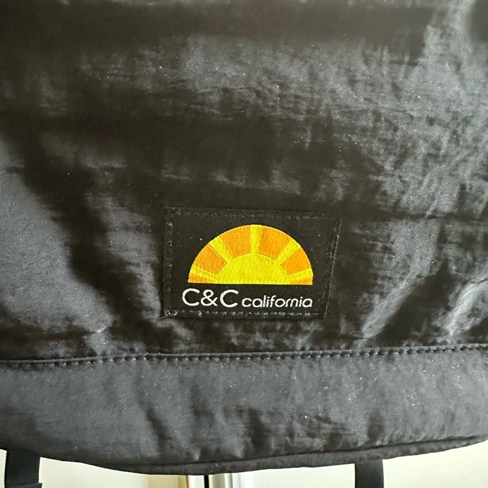 EUC C&C California Stylish Black Backpack with Logo Detail - Picture 2 of 7